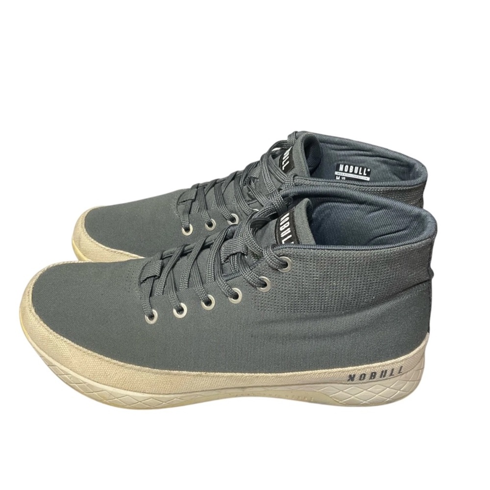 NOBULL Men's High-Top Sneakers in Gray and Cream